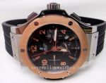 SWISS 7750 Valjoux AUTOMATIC HUBLOT GENEVE BIG BANG - STEEL CASE w/ GOLD BEZEL